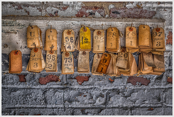 Paper Tags on Hooks