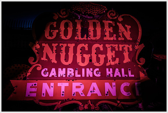 Golden Nugget Gambling Hall Sign