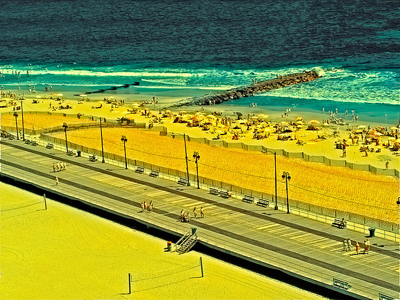 Infrared Ocean City Boardwalk