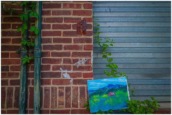 Painting on a Loading Dock at Greystone