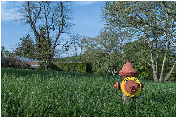 Out of Service Hydrant at Greystone