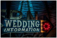Wedding Information Neon Sign