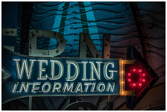 Wedding Information Neon Sign
