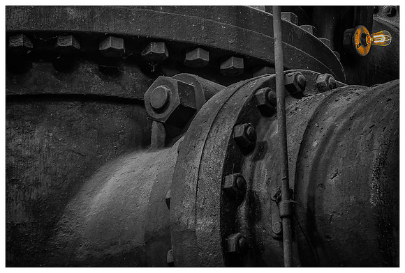 Lone Lightbulb at Pumping Station