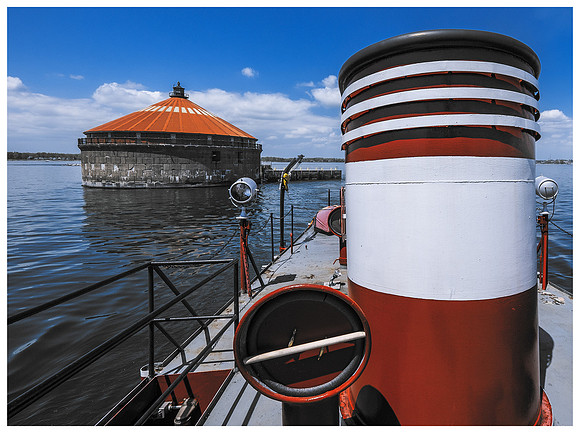 Leaving the Roundhouse on the Cotter Fireboat
