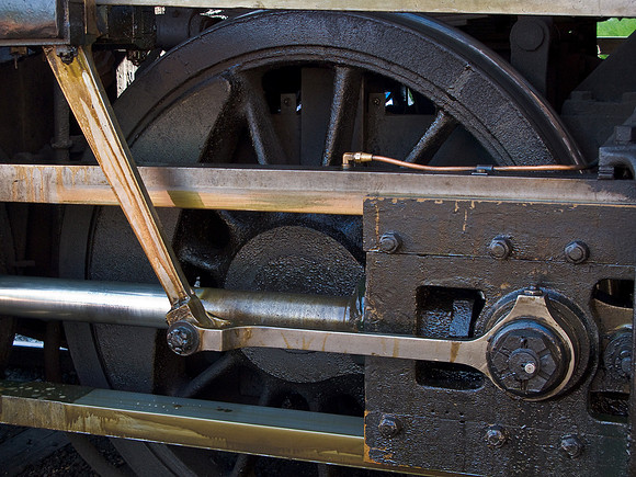 Steam Train Wheel and Rods