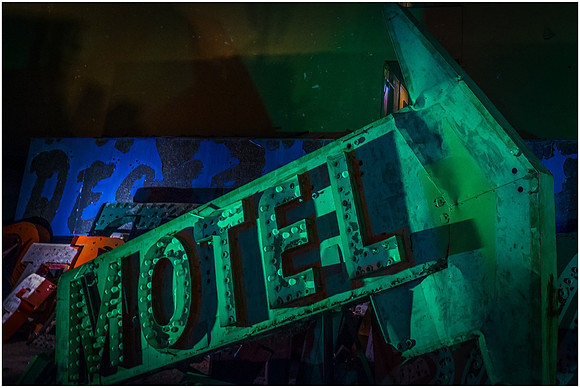 Motel Arrow Sign