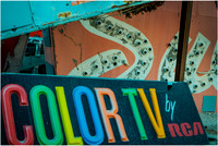 Vintage RCA Color TV Sign