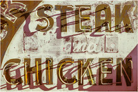 Steak and Chicken Sign