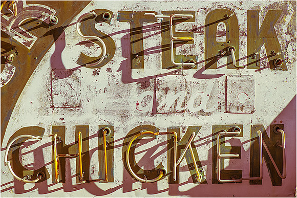 Steak and Chicken Sign