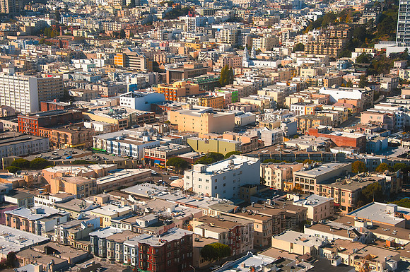 View of Buildings from Coit Tower