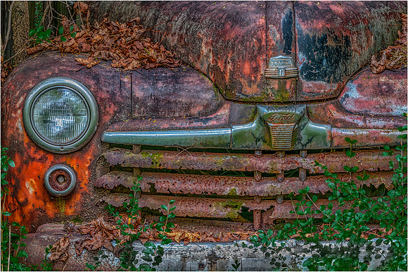 Rusted Ford Grill